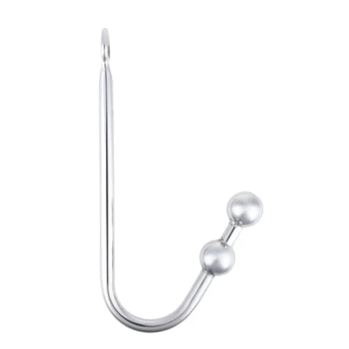 Pleasurable Balls 4417 Anal Stainless Two Hook Steel 0618
